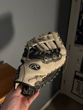 Prordct-10c Rawlings New Heart Of The Hide 13 Inch First Base Mitt Rht Camel/black/grey