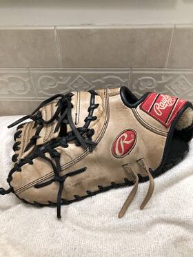 Prosap5 Rawlings Pro Preferred Broken In 13 Inch Baseball First Base Mitt Left Throw