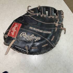Prossc12 Rawlings Prossc21 Pro Preferred Leather Glove Rh/lht 12 Inch Black Engraved