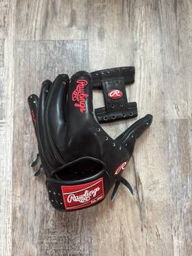 Prot204-2b Rawlings Unlaced Hoh 11.5 Inch Baseball Glove Rht Black/black Pro I Web