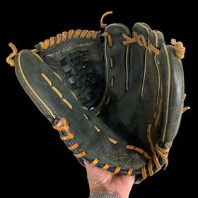 R7125b Rawlings Black Leather Baseball Glove Rht R Seven Right Hand Throw 12.5 Inch