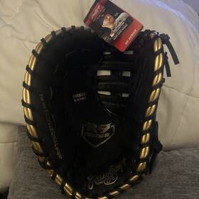 R9fm18bg Rawlings New R9 Series First Base Mitt Lht Gold Glove 12.5 Inch With Tags