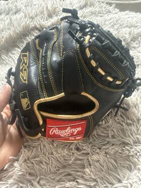 R9trcm Rawlings R9 Series 27 Inch Black Gold Leather Baseball Mitt Full Finger R9trcm Rawlings R9 Series 27 Inch Black Gold Leather Baseball Mitt Full Finger