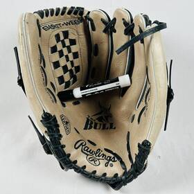Rb1251 Rawlings The Bull 12.5 Inch Baseball Glove Mitt Rht Basket-web Gently Used Rb1251 Rawlings The Bull 12.5 Inch Baseball Glove Mitt Rht Basket-web Gently Used