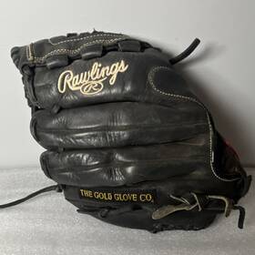 Rawlings Rbba29 Gold Glove Co. 12.5 Inch Leather Baseball Softball Black