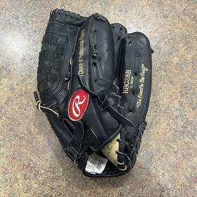 Rbg28b Rawlings 13 Inch Black Leather Basketweb Right Hand Thrower Ball Glove
