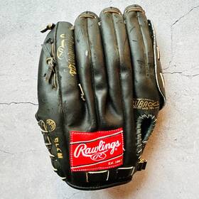 Rbg41b Rawlings Black Leather Baseball Glove Signed Tony Gwynn 12.5 Inch As Is