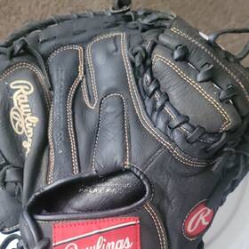 Rawlings Rcm325l 32.5 Inch Glove Palm Pad Lite Toe Leather Black Baseball/softball