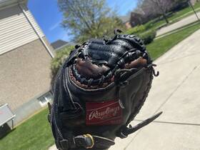 Rcm45b Rawlings Premium Catchers S Mitt Full Leather 32 Inch Rht Baseball/sb
