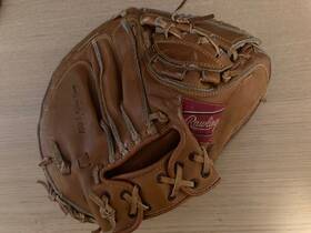 Rcm8 Rawlings Vintage Rh Baseball Glove Catchers Mitt Ted Simmons Hof Cardinals