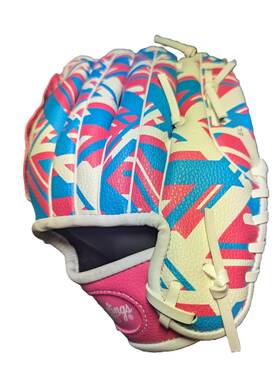 Rem105p Rawlings Baseball Remix Mitt Pink And Blue Left Hand Throw Ages 3-5