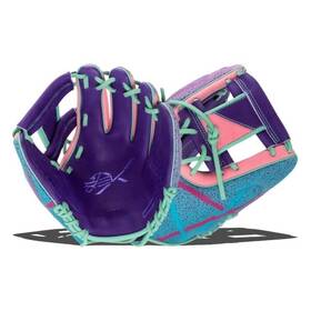 Rawlings Rev205-2pum Rev1x Infield Baseball Glove Rht 11.75 Inch Purple Blue Pink