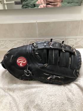 Rfm9b Rawlings Large Broken In Baseball Softball First Base Mitt Right Throw