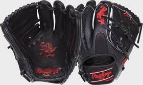 Rpror205-9bcfs-rht Rawlings Heart Of The Hide Hyper Shell Baseball Glove Black Red Rht 11 3/4 Inch