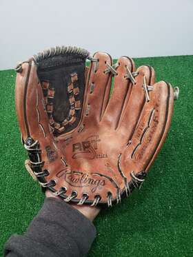 Rpt6 Rawlings Baseball Glove 12 1/2 Inch Leather Softball Fastback Model Euc Mitt