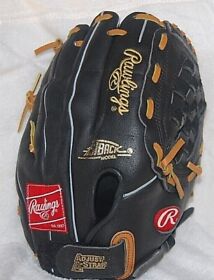 Rs120b Rawlings Black Leather 12inch Rht Baseball Glove Fastback Model Renegade