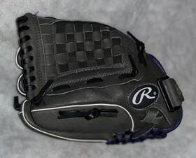 20580r Rawlings S7/20580r Storm Series Sure Catch 12 Inch Fastpitch Softball Glove - Black/purple
