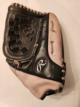 Sb1350 Rawlings Silverback Rh Baseball Mitt/glove Deer Tanned Cowhide Black