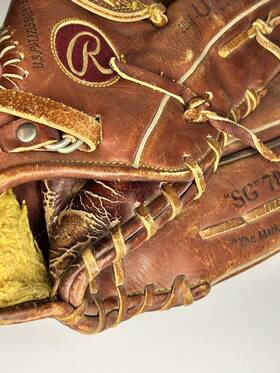Sg78 Rawlings The Mark Of A Pro Fastback Leather Glove Right Throw Needs Clean