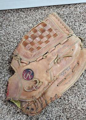 Sg92 Rawlings Sg 92 Leather Baseball Softball Glove - Rht Fast Back Deep Well 12 Inch