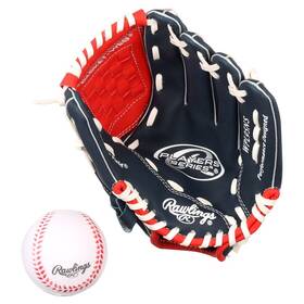 Rawlings Sporting Goods Walwpl95ns Series Tee Ball Glove With 9.5 Inch Red/navy Right Hand Throw