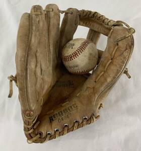 04347 Regent Vtg Leather Little League 9 Inch Baseball Mitt Glove Lht Lefty With Ball