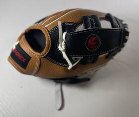 G41000 Rhinix 10 Inch Youth Baseball Glove Brown Black I-web Rht New Without Tags