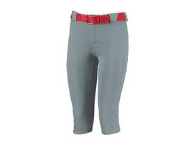 Russell Athletic 023255829653 Gray Low Rise Softball Pant Xs