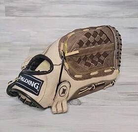 Spalding 029807188537 18853 12.5 Inch Top Grain Leather Tan And Brown Rht Baseball Glove Grade