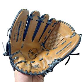 19454 Spalding Baseball Glove Leather Laced 10 1/2 Inch Lht Lefty