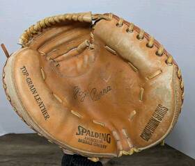 42-085 Spalding Yogi Berra Competition Series Catchers Mitt Glove Leather Rht