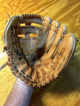 42-243 Spalding Jim Palmer Baseball Glove Rht Top Grain Leather 11.5 Ec