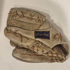 42-3252 Spalding Vtg Mel Stottlemyer 10 Inch Full Back Baseball Glove Lh Throw