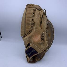 42-4551 Spalding Vtg Leather Professional Model Ezflex First Base Mitt Glove Rht 42-4551 Spalding Vtg Leather Professional Model Ezflex First Base Mitt Glove Rht