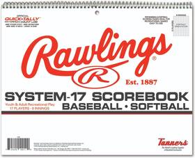 9-inning Sporting Goods 17sb System-17 Baseball And Softball Scorebook For 17 Players 9-inning Sporting Goods 17sb System-17 Baseball And Softball Scorebook For 17 Players