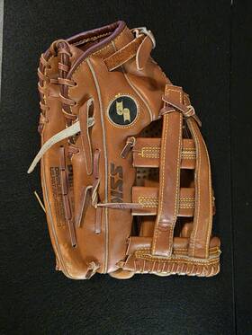 4399800 Ssk Dimple-ii 13 Inch Leather Baseball Softball Glove Brown 5 Finger Flex Slot