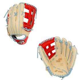 Z7-1275cmlcolred3 Ssk Z7 Specialist 12.75 Inch Outfield Baseball Glove