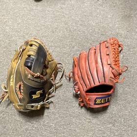 Brg09mot Ssk Zett Super Soft 12 Inch First Base Mitt And Dyna Glove 11