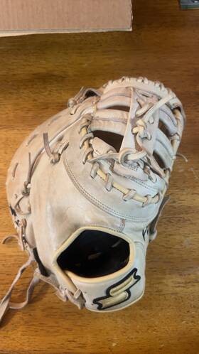 Ssk Zs-1250 Beige Leather Baseball/softball Mitt Left Hand Padded Palm