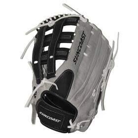 Bbg-004 Suncoast Melee Series Leather 14 Inch Softball Glove / Mitt Grey Left Hand Throw New