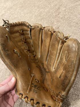 1185 T.m.c. Custom Baseball Glove 10 Inch Lht Top Grain Steerhide Leather Tmc