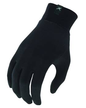 Terramar 721357011548 Adult Thermasilk Glove Liner Black X-large