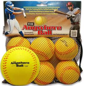 Thin Air Brands 853376004871 The Anywhere Ball Baseball And Softball Foam Training 6 Pack Bundle Thin Air Brands 853376004871 The Anywhere Ball Baseball And Softball Foam Training 6 Pack Bundle