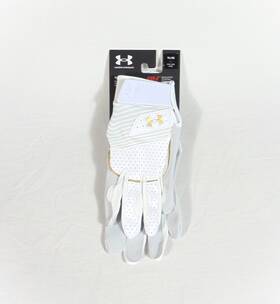 1385422 Under Armour Bh Harper White Youth Baseball Gloves Sz Yl New 100 Rare