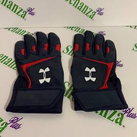 1326991-412 Under Armour 192811380645 Gloves Ua Mlb Epic Bg Baseball Batting Navy Blue Red Xl