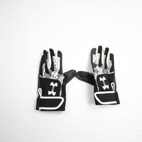 Eqpt-006155 Under Armour Gloves - Batting Mens Black/white New Without Tags