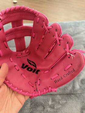 76226 Voit Pink Camouflage 12 Inch Leather Baseball Softball Glove Hand Crafted Pocket