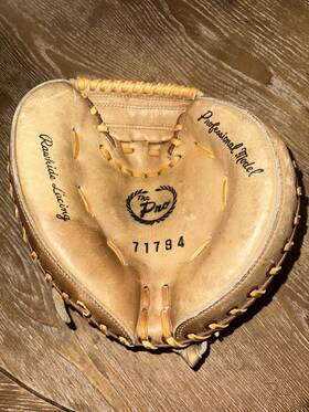 71794 Wales Professional Model Tan Leather 9 Inch Baseball Softball Mitt/glove