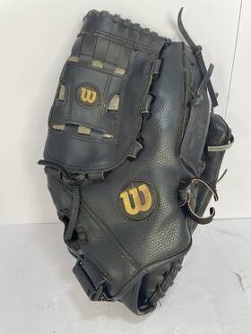 01234 Wilson Elite Series Bb/sb Glove Rh Throw Black/gray 13 Inch Leather Custom Fit 01234 Wilson Elite Series Bb/sb Glove Rh Throw Black/gray 13 Inch Leather Custom Fit