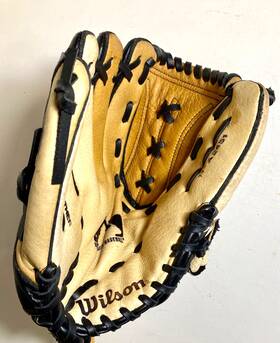 A2454 Wilson 026388015429 Custom Fit 11 Inch Genuine Leather Baseball Glove For Left Hand Thrower